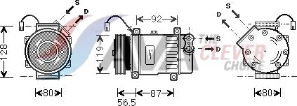 AC kompressor AVA COOLING SYSTEMS PEAK036