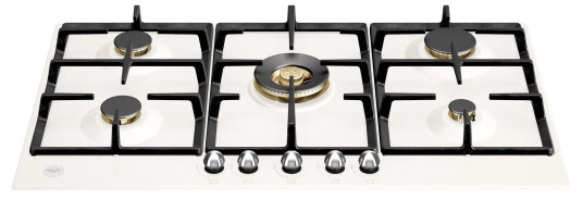 Bertazzoni P905CHER Heritage Gasskomfyr 90 cm, Hvit / Krom Bertazzoni P905CHER Heritage Gasskomfyr 90 cm, Hvit / Krom