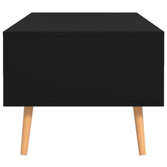 vidaXL Salongbord svart 100x49,5x43 cm sponplate