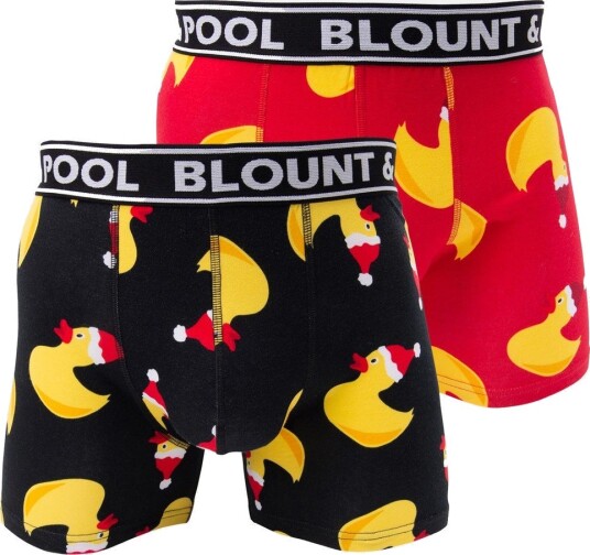 Boxer Shorts Sant Yel Duck 2p Black/Red M Underklær
