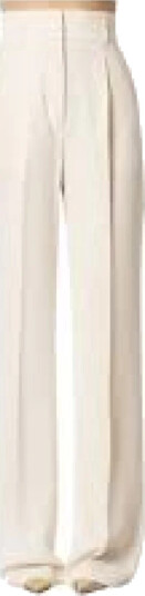 Max Mara Studio Dame Bukser Hvit S, Max Mara Studio Dame Bukser Hvit S,