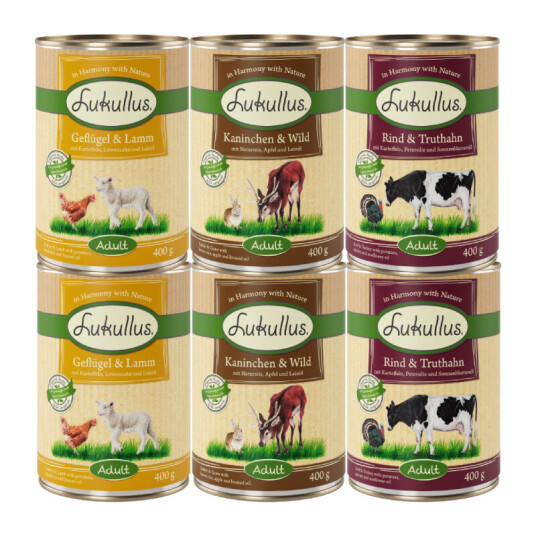 Lukullus Blandet prøvepakke   - 6 x 400 g