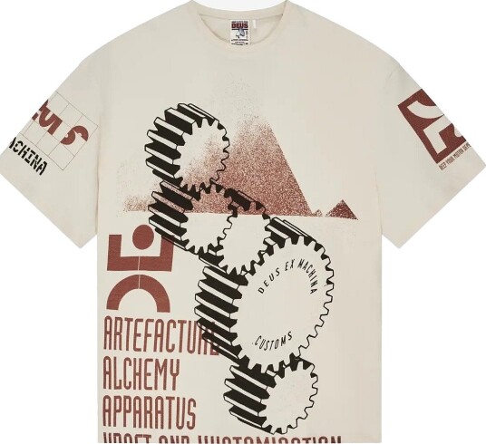 Deus Ex Machina Merz Oversized Tee DIRTY WHITE XS