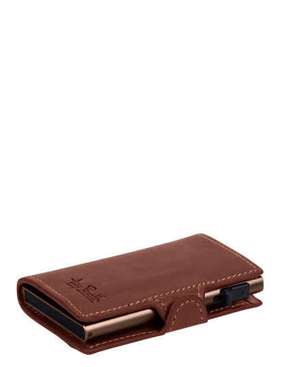 Tony Perotti Furbo Cardholder W/ Banknote Pocket - Brown - ONE SIZE