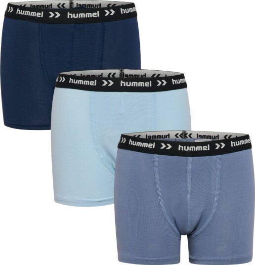 Hummel Boxershorts   hmlJR Teddy   3 pack   Flint Stone   Hummel   3 4 år (98 104)   Boxershorts Blå Lyseblå Marineblå