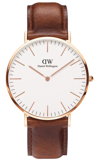 Daniel Wellington DW Klokke Classic St Mawes 40mm Roségull