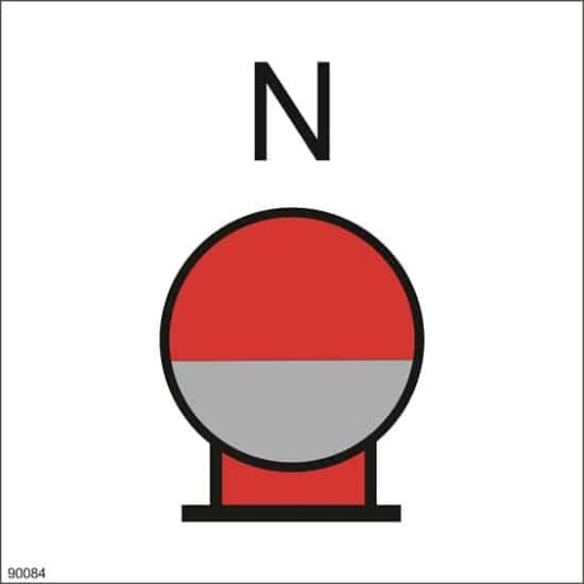 NITROGEN BOTTLES IN PROTECTED AREA 15X15 Alu-plate 30x30cm