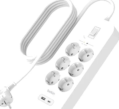 Belkin Connect Surge Protector with USB-C and USB-A Ports