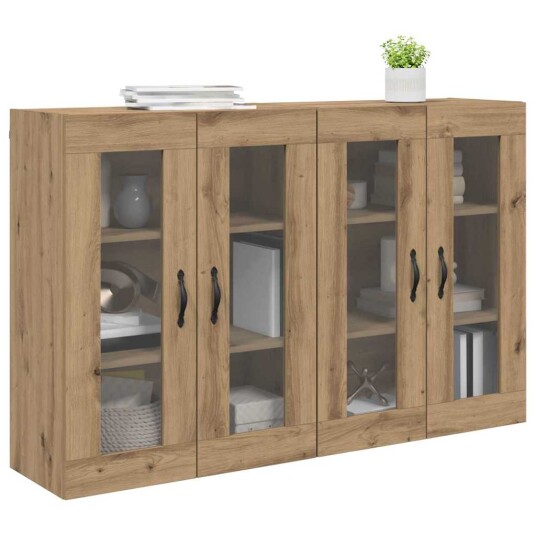 Vegghotell 2 pcs Artisan Eik 69,5 x 34 x 90 cm Konstruert tre