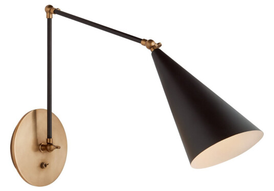 Clemente vägglampa dubbel svart Clemente vägglampa dubbel svart
