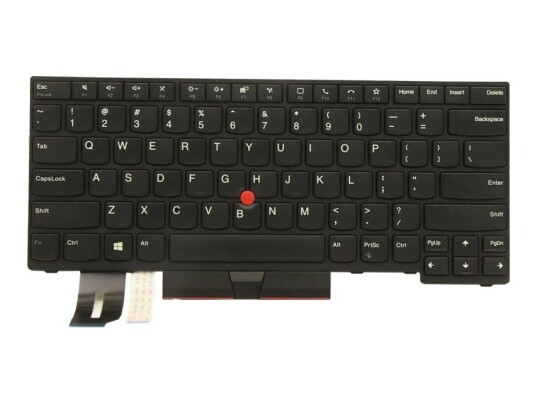Primax - Erstatningstastatur For Bærbar Pc - Med Trackpoint - Qwerty - Engelsk - Svart - Fru - For Thinkpad P14s Gen 1 P14s Gen 2 T14 Gen 1 T14 Gen 2