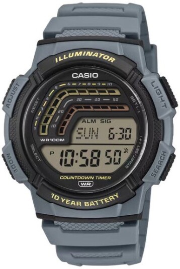 Casio Herreklokke WS 1800 2AVEF Timeless Collection LCD/Gummi Ø48.2