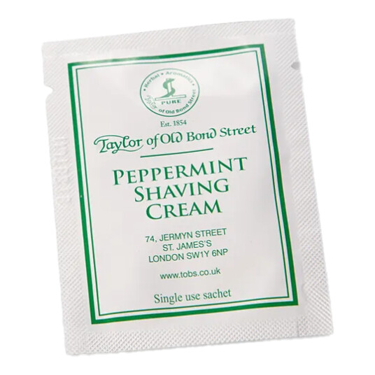 Taylor of Old Bond Street barberkrem vareprøve peppermint