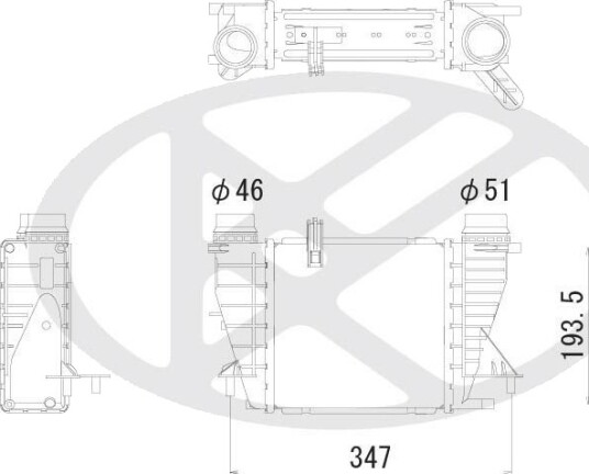 Intercooler KOYORAD IA020138