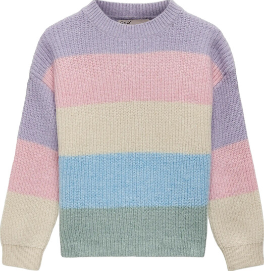 Kids Only Kmgsandy L/S Stripe Pullover Knt Noos - Multi/patterned - 122 Kids Only Kmgsandy L/S Stripe Pullover Knt Noos - Multi/patterned - 122