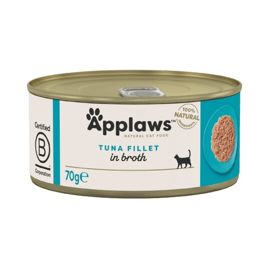 Økonomipakke Med Applaws I Buljong 48 X 70 G Tunfiskfilet Økonomipakke Med Applaws I Buljong 48 X 70 G Tunfiskfilet