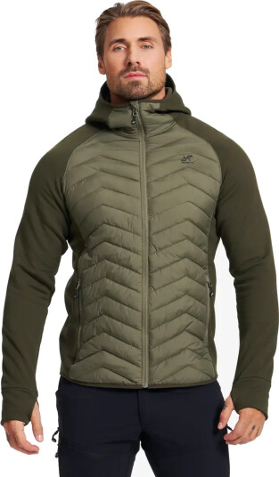 Revolutionrace Evolution Hybrid Fleece Jacket Herre Forest Night/Kalamata XS Herre Overdeler Fleece & midlayers