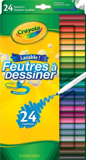 Crayola Super Tips Tusjer 24 Stk