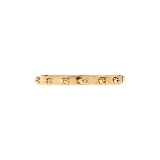 COACH ACCESSORIES Coach Signature C Hinged Bangle Bracelet |Guld |One Size COACH ACCESSORIES Coach Signature C Hinged Bangle Bracelet |Guld |One Size