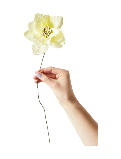 Studio About Paper Flower Dahlia Yellow L:12.0CM Studio About Paper Flower Dahlia Yellow L:12.0CM