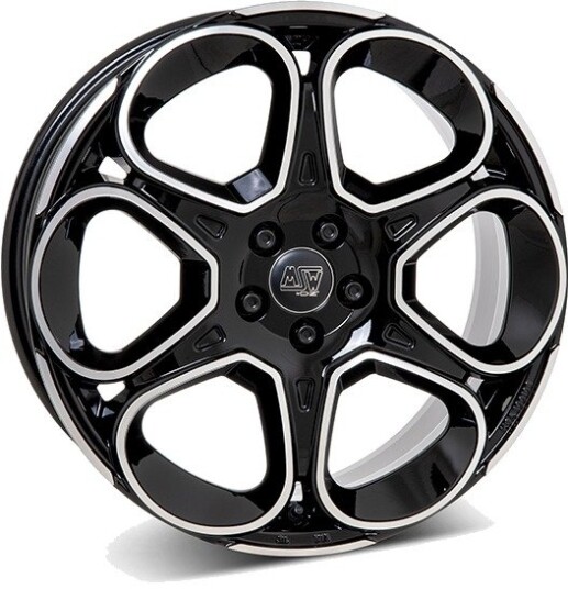 MSW 83 G.Blk/Pol 7.5 x 18 CB65,10 ET30 5/110 7.5 x 18