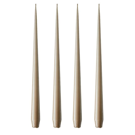 Ester & Erik lys 32 cm 4-pakning nougat note Lakkert