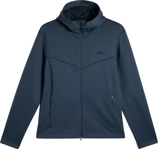 J.Lindeberg Maclean Zip Hood Blå Golfgenser herre JL Navy Large