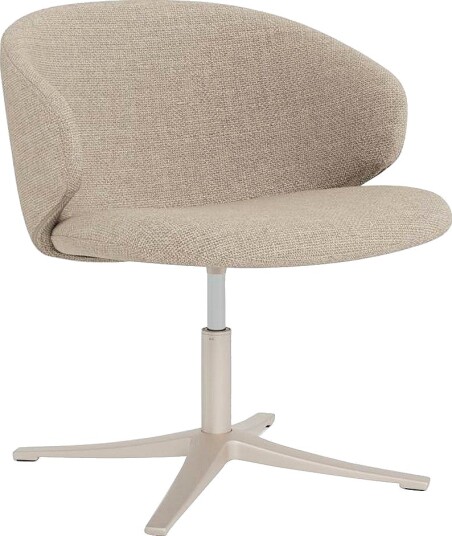 AC Design Furniture Ella Loungestol med 4 stjerners understell og svingbar Beige