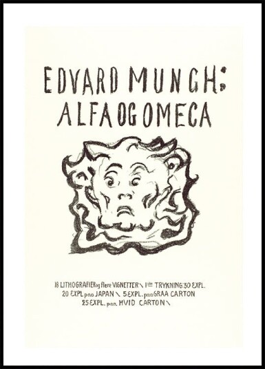 Edvard Munch: Alpha and Omega lithograph Plakat Plakat / 40x50cm