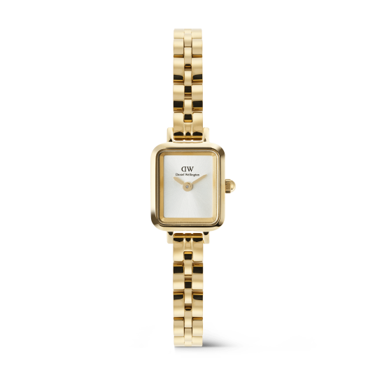 Daniel Wellington DW Watch Quadro Mini Arch 3 link White Sunray Gold 15.4X18.2mm Daniel Wellington DW Watch Quadro Mini Arch 3 link White Sunray Gold 15.4X18.2mm