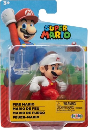 Nintendo Super Mario Figur 6,5 cm Fire Mario 149148 Nintendo Super Mario Figur 6,5 cm Fire Mario 149148