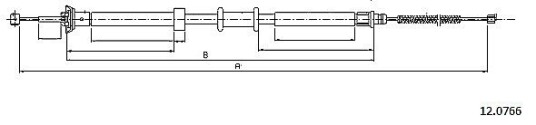 Metzger Tautrekk parkeringsbrems METZGER 12.0766