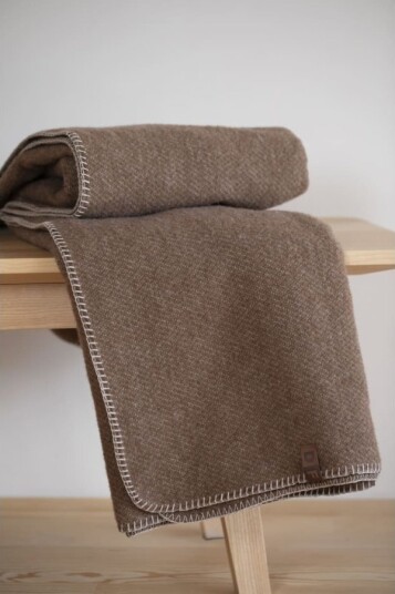 Fussenegger Merano Wool Blend Throw "Brown 160X200 Cm Fussenegger Merano Wool Blend Throw "Brown 160X200 Cm