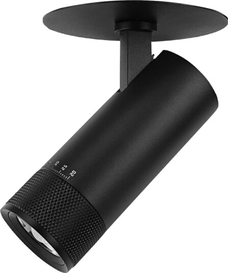 Ezra Zoom Recessed takspot 8W 2700 Kelvin 20 60 grader lysspredning Dimbar Svart