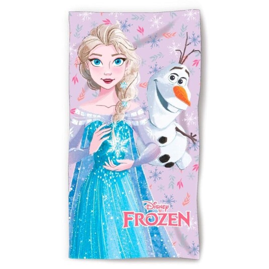 Disney Frozen Elsa & Olaf strandhåndkle i mikrofiber Disney Frozen Elsa & Olaf strandhåndkle i mikrofiber