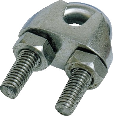 Wireklemme, rustfri stål - 30 mm Wireklemme, rustfri stål - 30 mm