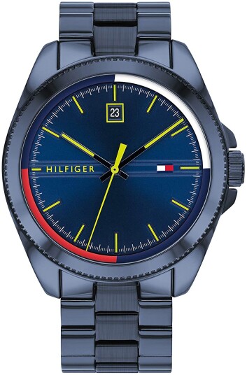 Tommy Hilfiger Herreklokke 1791689 Blå/Stål Ø44 mm Tommy Hilfiger Herreklokke 1791689 Blå/Stål Ø44 mm