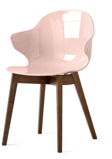 Calligaris Saint Tropez stol smoke / rosa