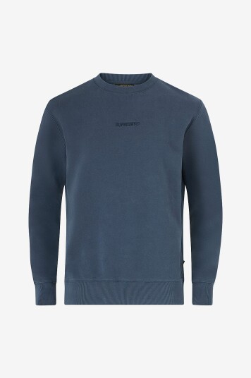 Superdry Collegegenser Micro Logo Crew Blå Superdry Collegegenser Micro Logo Crew Blå
