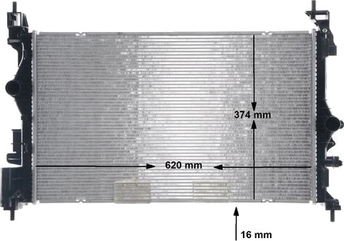 MAHLE CR 1198 000S Radiator, motorkjøling