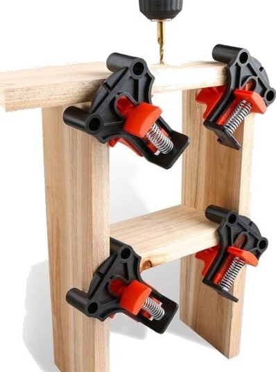 Hjørneklemmer for trearbeid 90° 4 pk