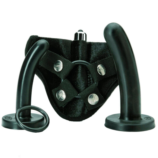Tantus Strap-on Bend Over Intermediate Kit     - Svart