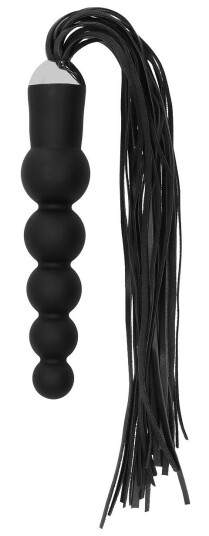 Shots Toys - Ouch! Ouch!: Black Whip with Curved Silicone Dildo