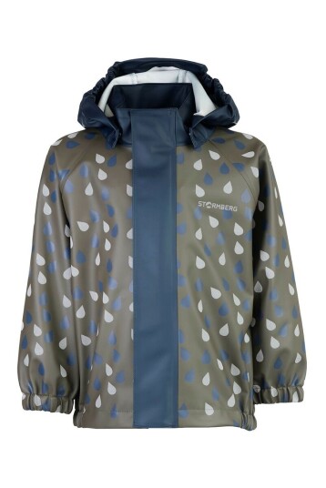 Stormberg Stormflod Rain Jacket Kids Tarmac / Dress Blues 104