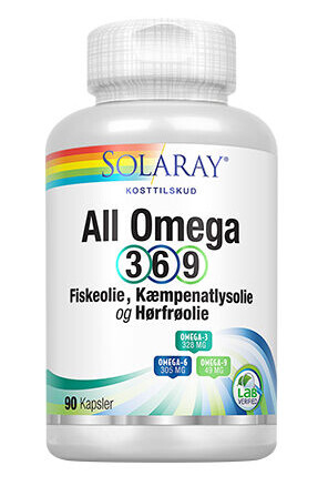 Solaray All Omega 3-6-9 90 Kapslar Solaray All Omega 3-6-9 90 Kapslar