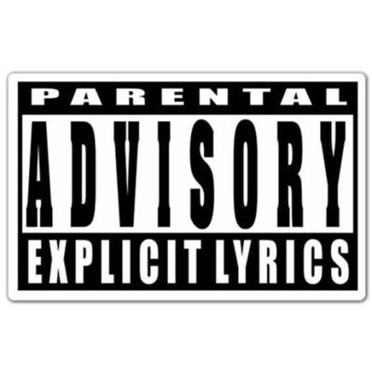 Parental Advisory Explicit Lyrics Vinyl Stickers