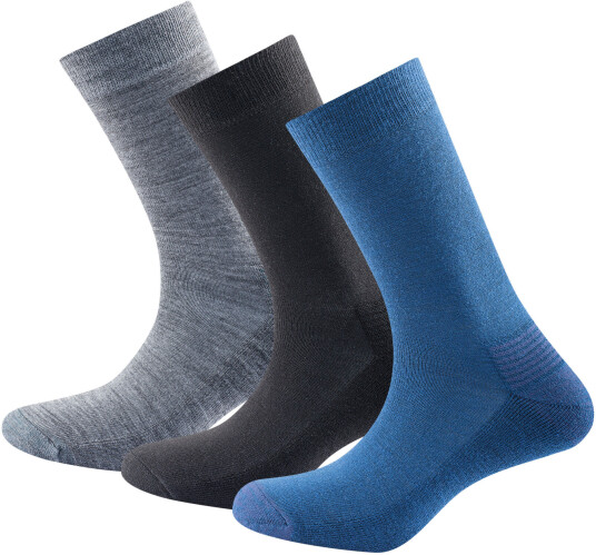 Devold Daily Medium Sock 3pk A/Indigo Mix 36-40
