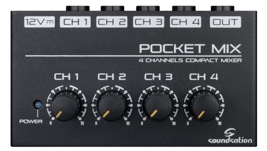 Soundsation Pocket-Mix 4 Channel Mini-Mixer Soundsation Pocket-Mix 4 Channel Mini-Mixer