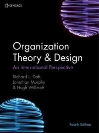Organization Theory & Design Av Hugh (Cardiff Business School Cardiff University) Willmott, Richard (Vanderbilt University) Daft, Jonathan (Jyvask