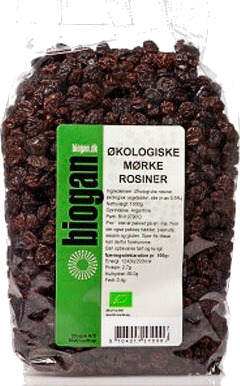 Biogan Rosiner Mørke Ø 1 Kg